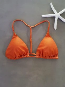 Dollboxx Bambi Y Back String Bikini Top - Bronze