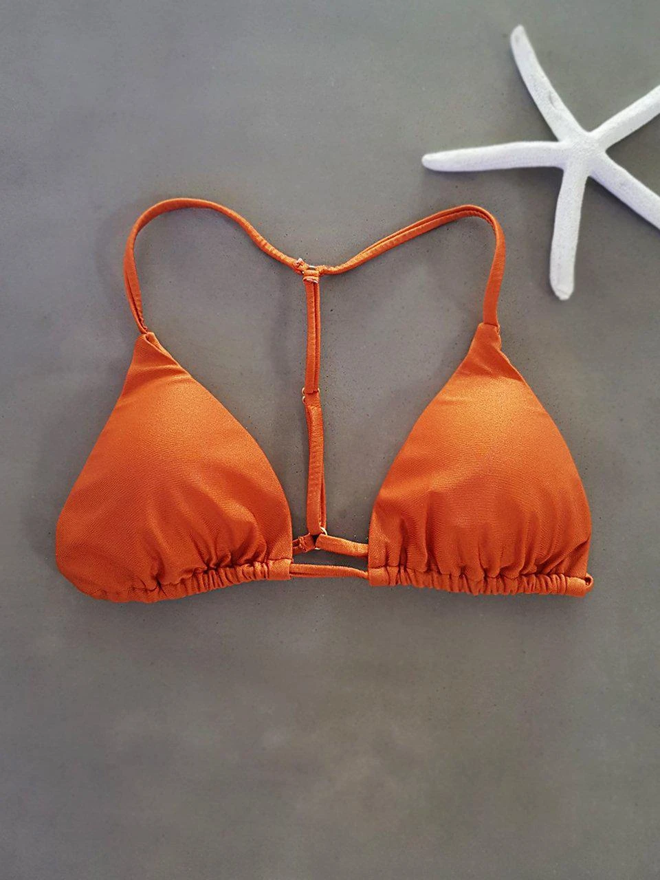 Dollboxx Bambi Y Back String Bikini Top - Bronze 1 Dollboxx Bambi Y Back String Bikini Top - Bronze