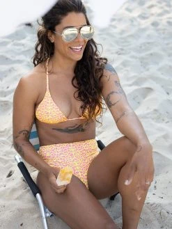 Dollboxx Bambi Y Back String Bikini Top - Savage Yellow/Pink -Dollboxx Import Shop Bambi Y Back String Bikini Top Savage YellowPink Swimwear dollboxx 7 0cffb271 ccec 4a44 ad23 8bd8ccdbe19f