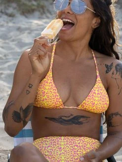 Dollboxx Bambi Y Back String Bikini Top - Savage Yellow/Pink -Dollboxx Import Shop Bambi Y Back String Bikini Top Savage YellowPink Swimwear dollboxx 9 543647a6 376b 4e36 b224 fbca419c9566