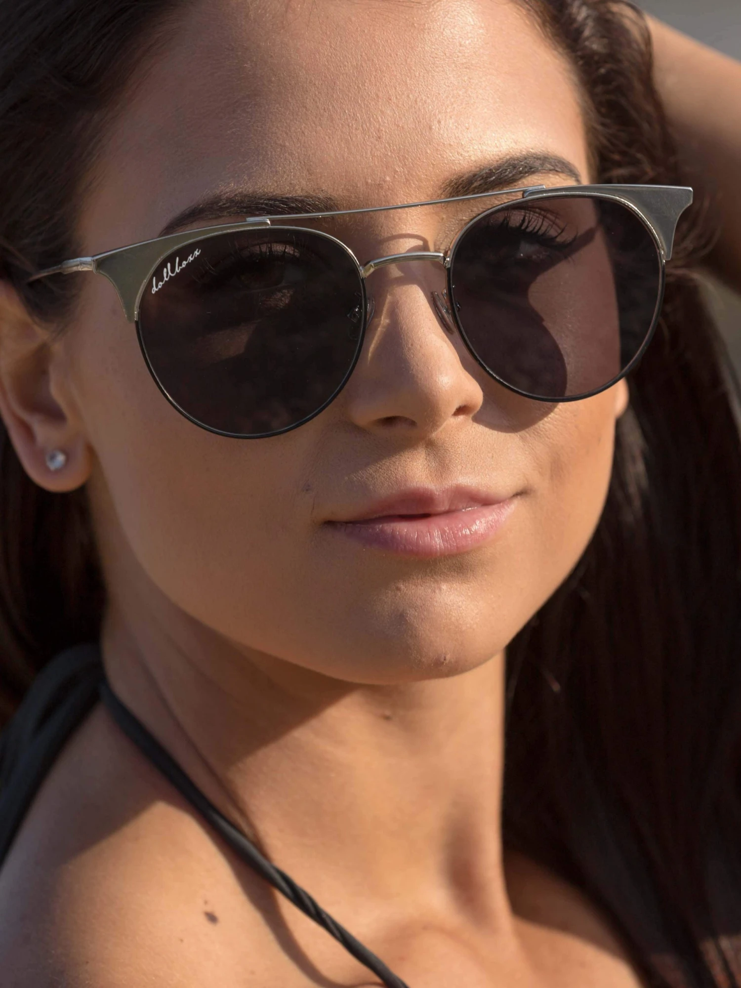 Dollboxx Bella - Black Silver Sunglasses 2 Dollboxx Bella - Black Silver Sunglasses - Image 2