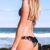 Dollboxx Booty Pop Bow Bikini Bottom - Safari Black