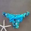 Dollboxx Booty Pop Bow Bikini Bottom - Toucan Party / Blue