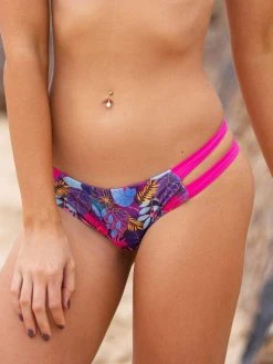 Dollboxx Cheeky Bow Brazilian Bikini Bottom - Tropicana/Pink -Dollboxx Import Shop Cheeky Bow Brazilian Bikini Bottom TropicanaPink Swimwear dollboxx 4 2d58cdb0 098e 4502 815d 8e0116359f89