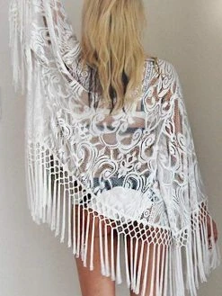 Dollboxx Lace Kimono - White -Dollboxx Import Shop Lace Kimono White Beach Wear dollboxx 6 d2bee13a 3cc4 442f 8de9 60382069d6c1
