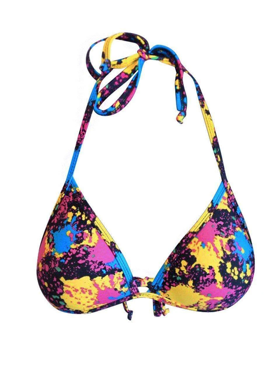 Dollboxx Mega Boost Bikini Top - Paint Splash 2 Dollboxx Mega Boost Bikini Top - Paint Splash - Image 2