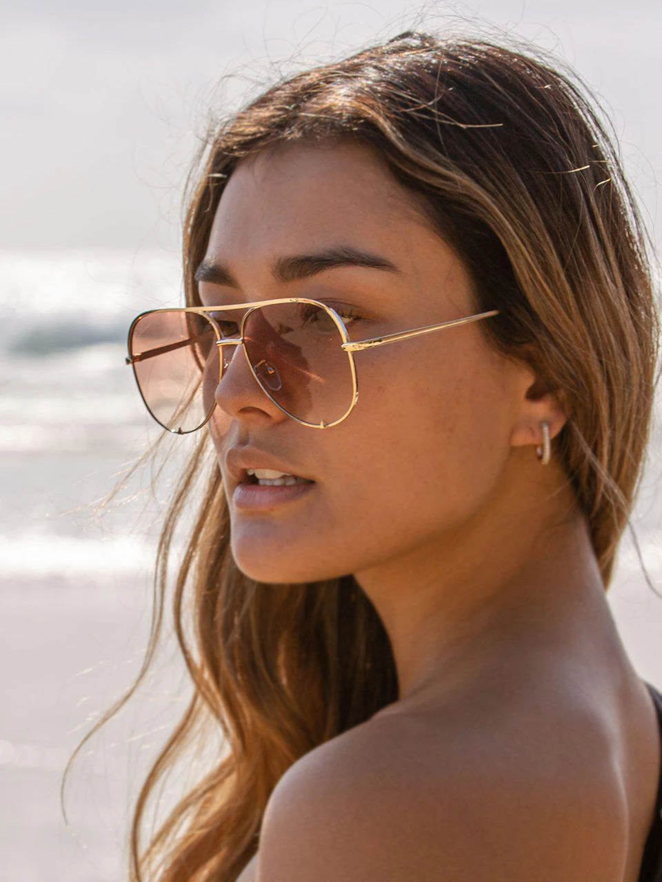 Dollboxx Oxygen Aviators - Tawny Gold Sunglasses 1 Dollboxx Oxygen Aviators - Tawny Gold Sunglasses