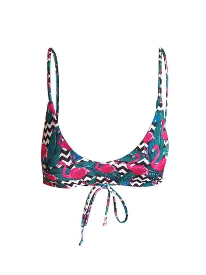 Dollboxx Reversible Adjustable Bralette Bikini Top - Go-Go Flamingo 5 Dollboxx Reversible Adjustable Bralette Bikini Top - Go-Go Flamingo - Image 5