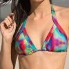 Dollboxx Slide Triangle Bikini Top - Northern Lights