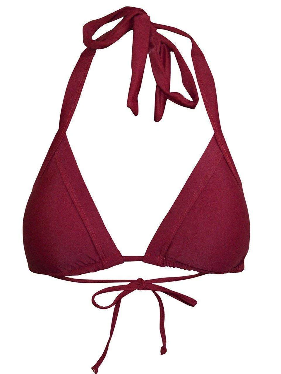 Dollboxx Slide Triangle Bikini Top - Shiraz 3 Dollboxx Slide Triangle Bikini Top - Shiraz - Image 3